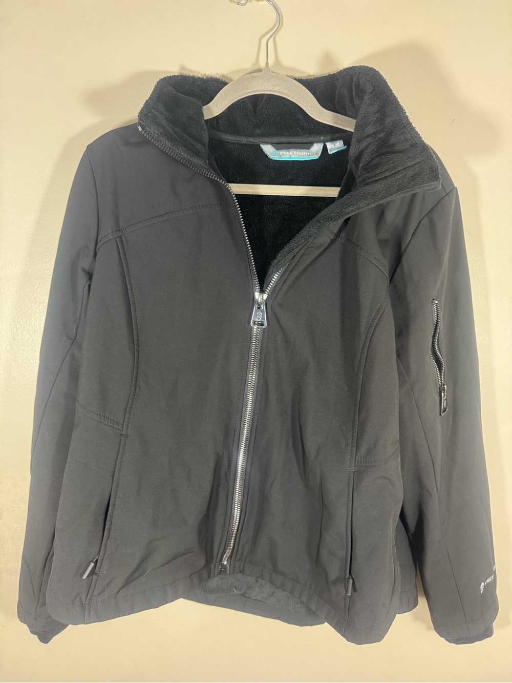 Free Country Black Women's Ski Jacket with Fleece Lining